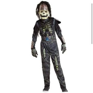 Skeleton warrior Halloween costume size M 8-10yo NEW
